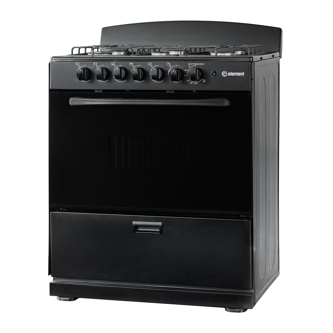 Element Electronics 4.0 cu. ft. 30", 6-Burner Gas Range (EEGR3A6MCCB)