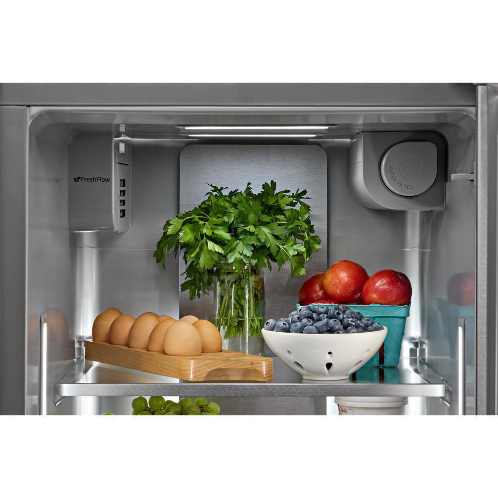 20.8 Cu. Ft. Counter-Depth Side-by-Side Refrigerator with Exterior Ice and Water Dispenser in PrintShield™ Finish
