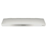 Broan® Sahale 30-Inch Convertible Under-Cabinet Range Hood, 375 Max Blower CFM, Stainless Steel
