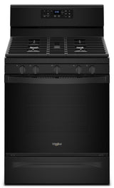 5.0 cu. ft. Freestanding Gas Range with Center Oval Burner Black