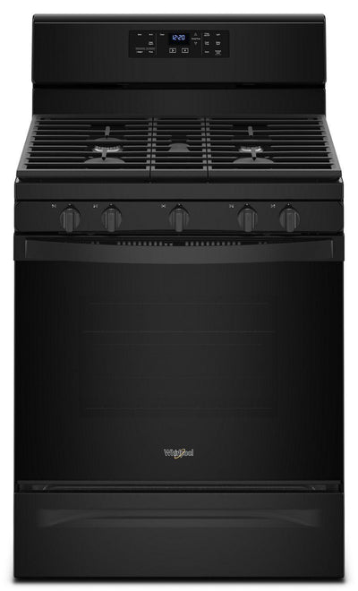 5.0 cu. ft. Freestanding Gas Range with Center Oval Burner Black