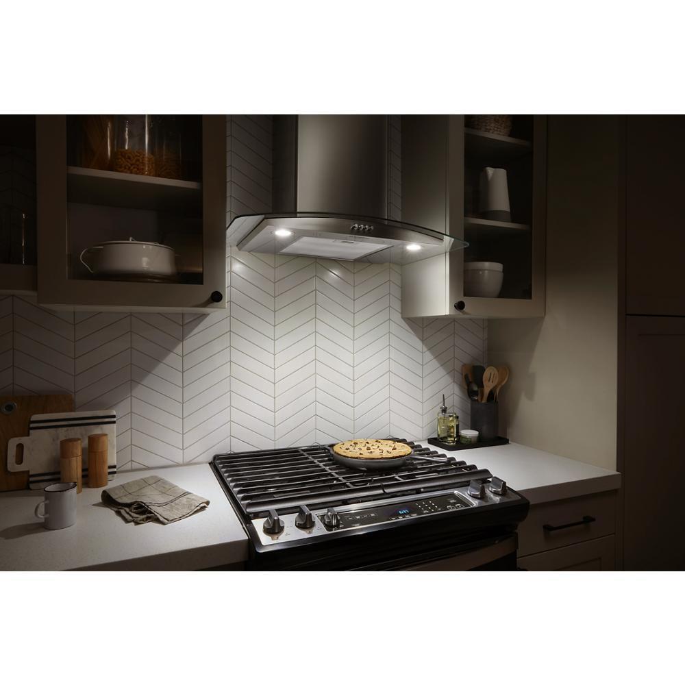 30" Curved Glass Wall Mount Range Hood