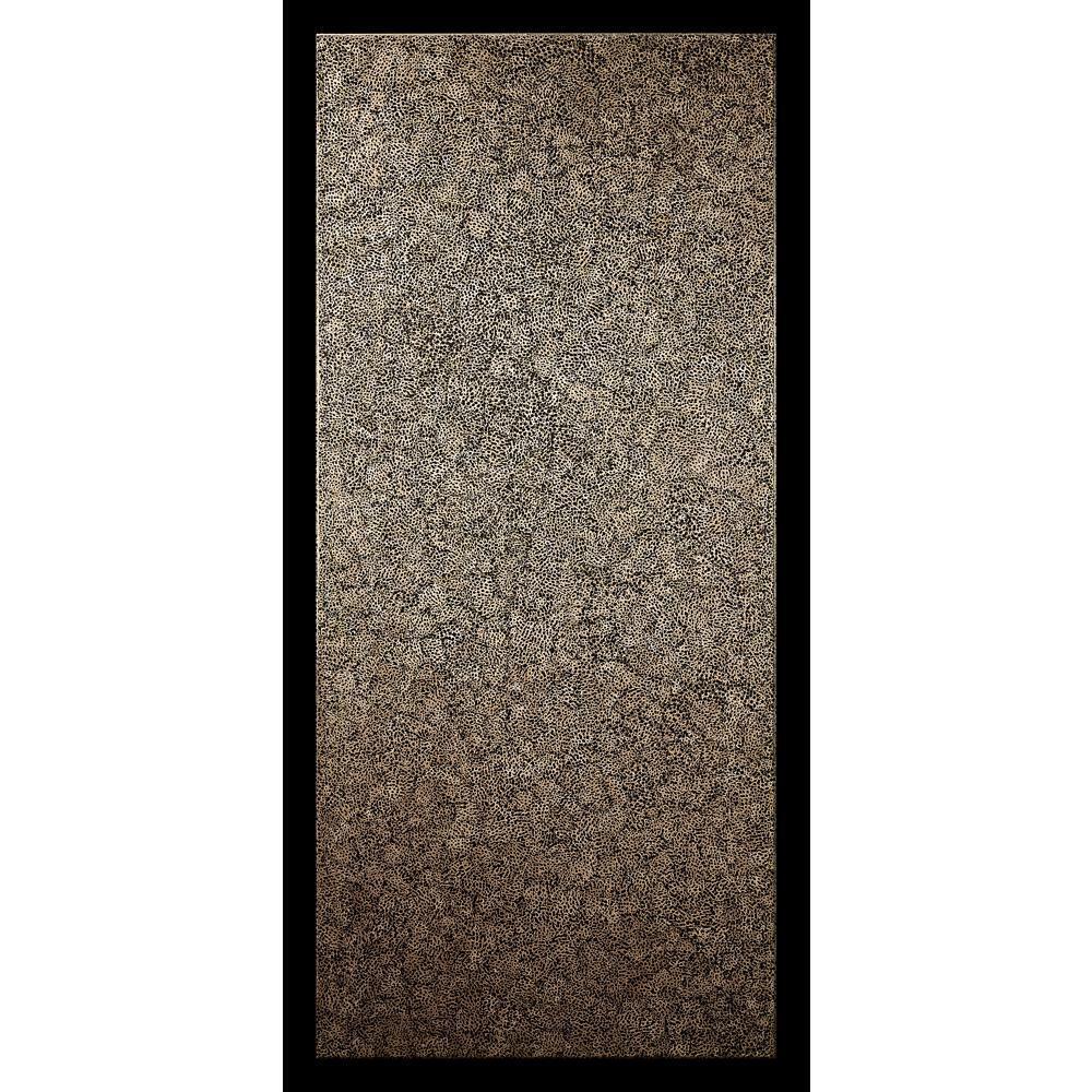 36" Elements Collection Eggshell Snakeskin Black Custom Column Panel