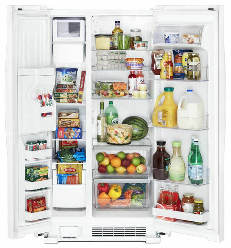 33-inch Wide Side-by-Side Refrigerator - 21 cu. ft. - White