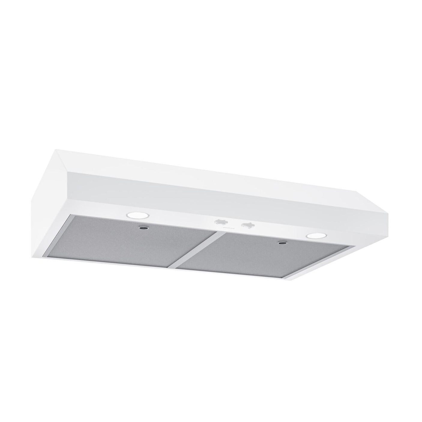 Glacier 42-Inch 350 MAX Blower CFM 1.5 Sones White Range Hood