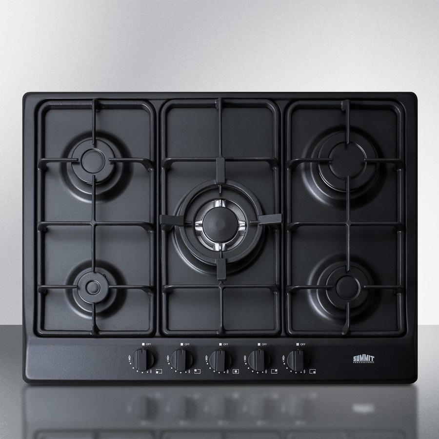 27" Wide 5-burner Gas Cooktop