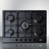 27" Wide 5-burner Gas Cooktop