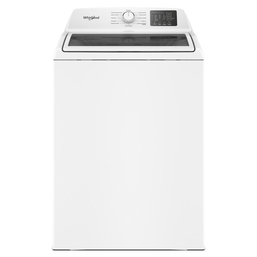 4.3 Cu. Ft. Whirlpool® Top Load Impeller Washer with Quick Wash Cycle and Soft Close Glass Lid
