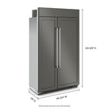 30 Cu. Ft. 48"" Built-In Side-by-Side Refrigerator with Panel-Ready Doors