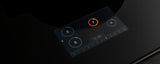 36'' Induction Cooktop with TFT Display Interface and Metal Frame Black Glass / Gold
