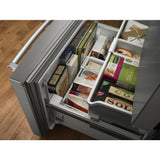 26.8 cu. ft. 36-Inch Width Standard Depth French Door Refrigerator with Exterior Ice and Water and PrintShield™ finish