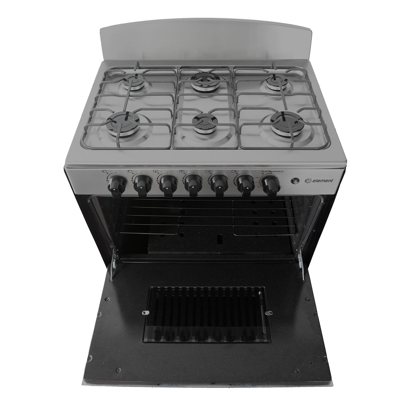 Element Electronics 4.0 cu. ft. 30", 6-Burner Gas Range (EEGR3A6MCCS)