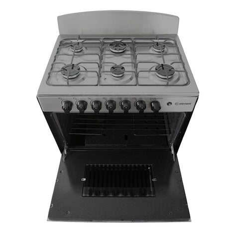 Element Electronics 4.0 cu. ft. 30", 6-Burner Gas Range (EEGR3A6MCCS)