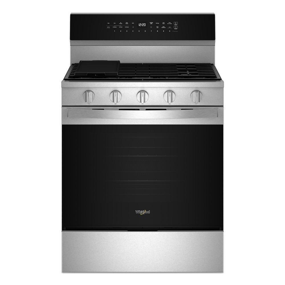 30-inch Smart Gas Range with Air Cooking Technology, No Preheat Air Fry, Steam/Self Clean and High Speed Preheat