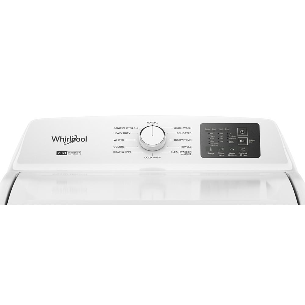 4.2 - 4.3 Cu. Ft. Whirlpool® Top Load Washer with 2-in-1 Removable Agitator