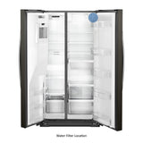 36-inch Wide Counter Depth Side-by-Side Refrigerator - 21 cu. ft.