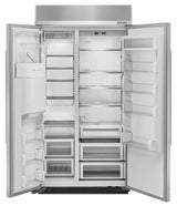 25.0 cu. ft 42-Inch Width Built-In Side by Side Refrigerator - Stainless Steel