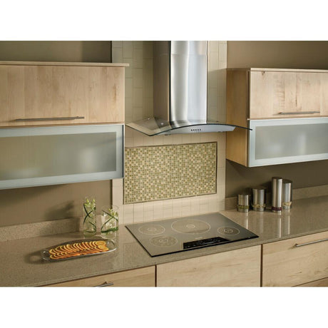 **DISCONTINUED** Broan® 36-Inch Arched Glass Wall Mount Chimney Range Hood w/ Light, Stainless Steel