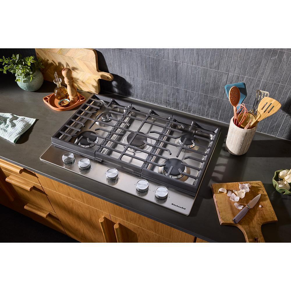 KitchenAid® 30 in. Gas Cooktop with 5 Versatile Burners