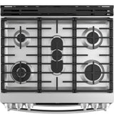 GE Profile™ 30" Smart Slide-In Front-Control Gas Double Oven Convection Range