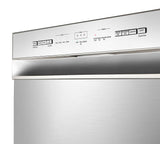 Midea 24" Front Control Dishwasher with Stainless Steel Tub and Interior LED Light
