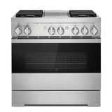 NOIR™ 36" Dual-Fuel Professional Range with Chrome-Infused Griddle