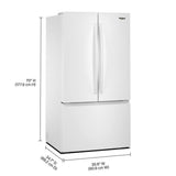 36-Inch French Door Refrigerator with Interior Water Dispenser - 31 cu. ft.