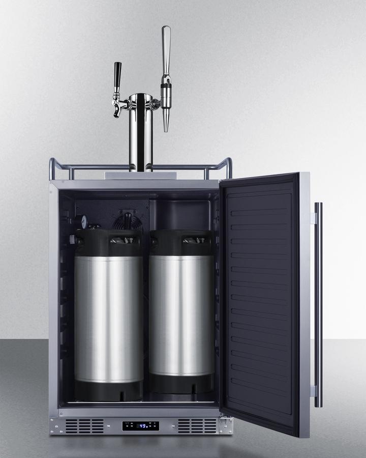 24" Wide Built-in Cold Brew/nitro Coffee Kegerator