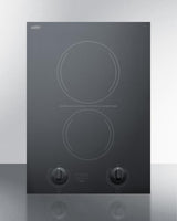 15" Wide 230v 2-burner Radiant Cooktop