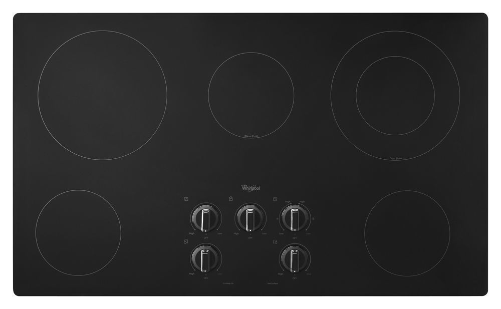 36 in. Electric Cooktop with Warm Zone element