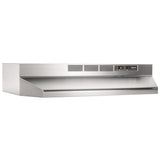 Broan® 30-Inch Ductless Under-Cabinet Range Hood w/ Easy Install System, Stainless Steel