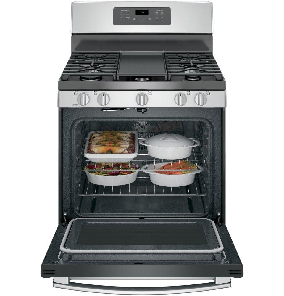 GE® 30" Free-Standing Gas Convection Range