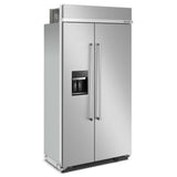 25.1 Cu. Ft. 42" Built-In Side-by-Side Refrigerator with Ice and Water Dispenser