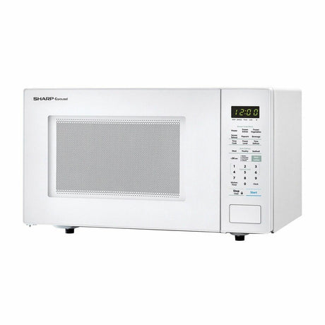 1.4 cu. ft. 1000W Sharp White Countertop Microwave Oven