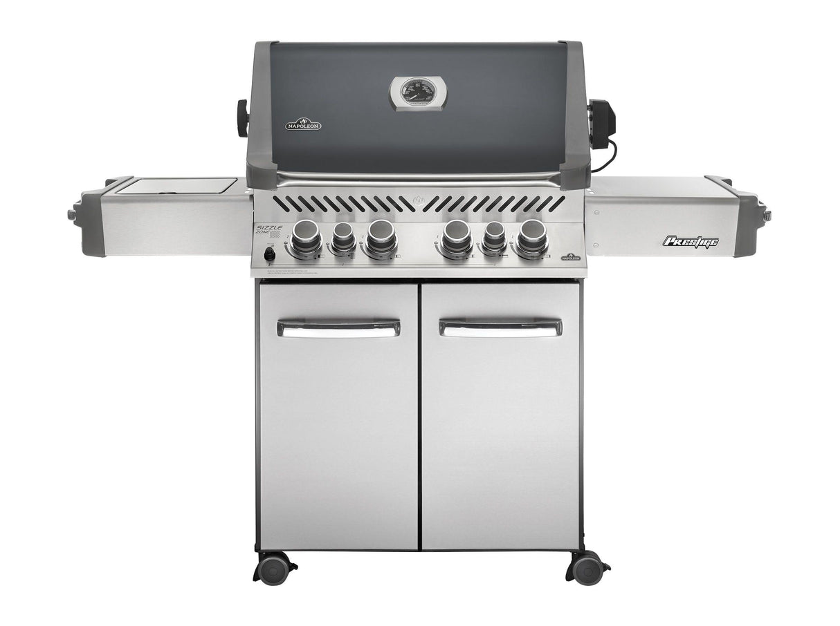 Napoleon Prestige Series Prestige 500 charcoal grey with Infrared Rear and Side Burners.