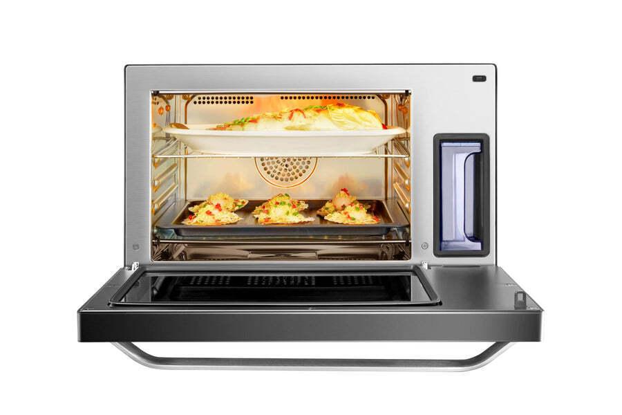 ROBAM ROBAM Portable Steam Oven 6-Slice Black Convection Toaster Oven with Rotisserie (1550-Watt)