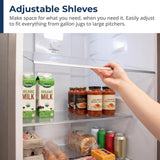 10.4 cu. ft. Counter Depth 24 in. Bottom Freezer 2-Door Refrigerator with Reversible Door in Stainless Steel