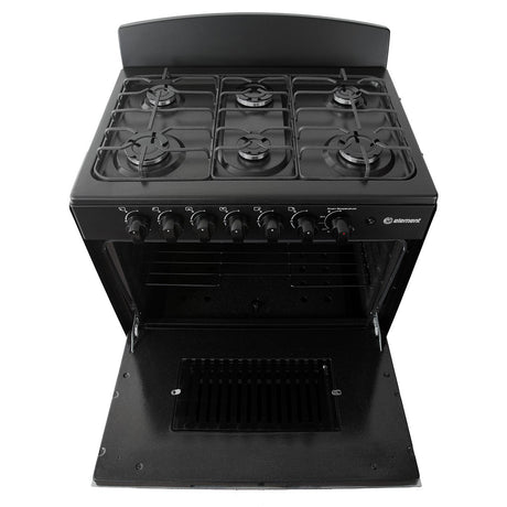 Element Electronics 4.0 cu. ft. 30", 6-Burner Gas Range (EEGR3A6MCCB)