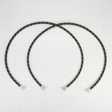 5' Braided washer fill hoses with 2 female connections - 2 pack