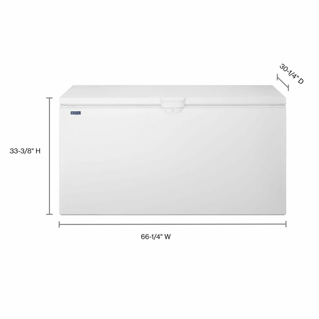 22 cu. ft. Chest Freezer with Door Lock - White