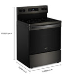 30-inch Energy Star Electric Range with Air Cooking Technology, No Preheat Air Fry and Air Baking and Self Clean