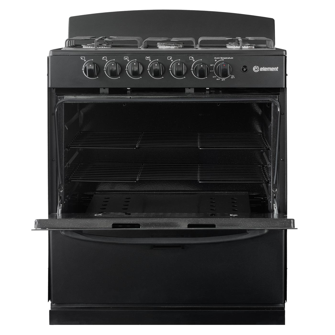 Element Electronics 4.0 cu. ft. 30", 6-Burner Gas Range (EEGR3A6MCCB)