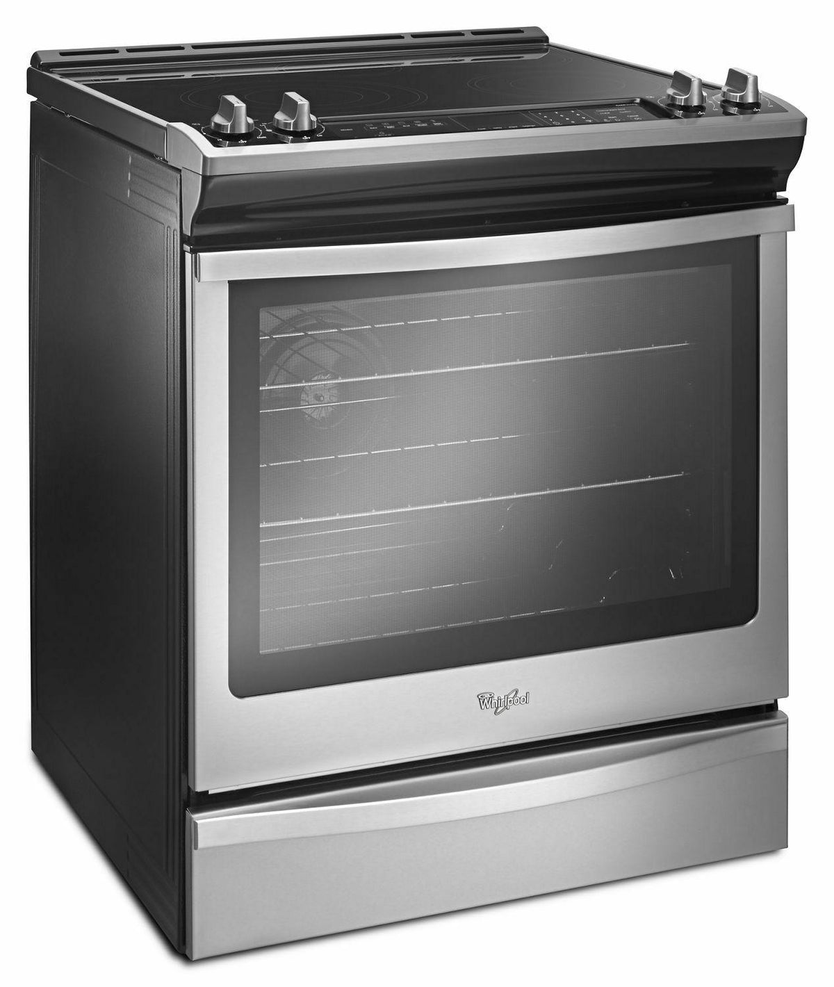 6.4 Cu. Ft. Slide-In Electric Range with True Convection - Stainless Steel