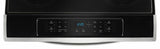 4.8 cu. ft. Guided Electric Front Control Range With The Easy-Wipe Ceramic Glass Cooktop - Black-on-Stainless