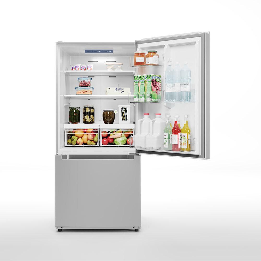 Midea 18.7 cu. ft. Bottom-Freezer Refrigerator with Humidity-Controlled Crisper Bin