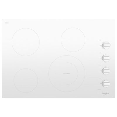 30-inch Electric Ceramic Glass Cooktop with Dual Radiant Element