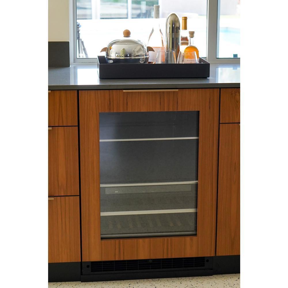 Panel-Ready 24" Built-In Undercounter Beverage Center, Left Swing