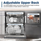 24" Top Control Stainless Steel Pocket Handle 47 dBA Dishwasher with Auto Door Open
