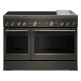 48-Inch 6-Element Induction Freestanding Commercial-Style Range with Griddle