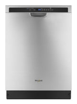 Stainless steel dishwasher with third level rack